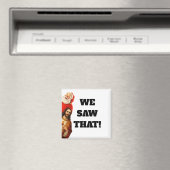 Funny “We Saw That” Santa and Jesus Design Magnet (In Situ (Geschirrspüler))