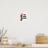 Funny “We Saw That” Santa and Jesus Design Poster (Küche)