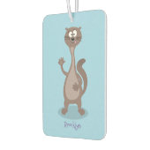 Funny Weasel Cartoon Illustration Autolufterfrischer (Links)