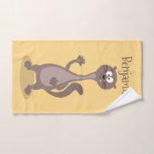 Funny Weasel Cartoon Illustration Badhandtuch Set (Handtuch)