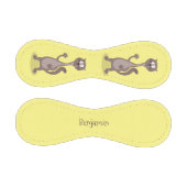 Funny Weasel Cartoon Illustration Baseball (Paneele)