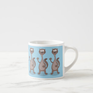 Funny Weasel Cartoon Illustration Espressotasse