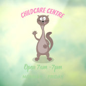 Funny Weasel Cartoon Illustration Fensteraufkleber (Blatt 3)