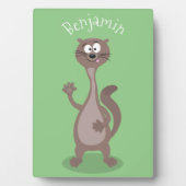 Funny Weasel Cartoon Illustration Fotoplatte (Vorderseite)