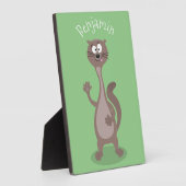 Funny Weasel Cartoon Illustration Fotoplatte (Seite)