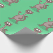 Funny Weasel Cartoon Illustration Geschenkpapier (Ecke)