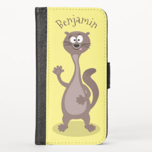 Funny Weasel Cartoon Illustration