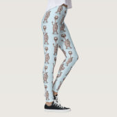 Funny Weasel Cartoon Illustration Leggings (Rechts)