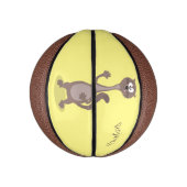 Funny Weasel Cartoon Illustration Mini Basketball (Vertikal)