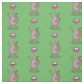 Funny Weasel Cartoon Illustration Stoff (Muster)