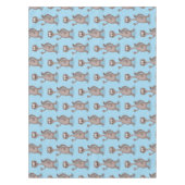Funny Weasel Cartoon Illustration Tischdecke (Vorderseite)