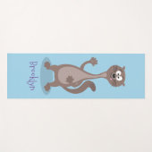 Funny Weasel Cartoon Illustration Yogamatte (Vorderseite (Horizontal))