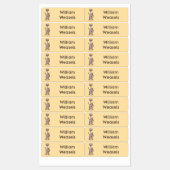 Funny weasel Cartoon personalisiert Etiketten (Blatt)