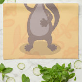 Funny weasel schwellender Cartoon Geschirrtuch (Gefaltet)