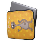 Funny weasel schwellender Cartoon Laptopschutzhülle (Vorderseite Links)