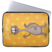 Funny weasel schwellender Cartoon Laptopschutzhülle (Vorderseite)