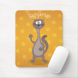 Funny weasel schwellender Cartoon Mousepad