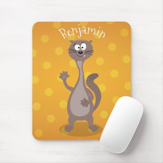 Funny weasel schwellender Cartoon Mousepad (Mit Mouse)