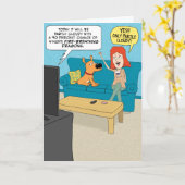 Funny Weather Forecast Birthday Card Karte (Gelbe Blume)