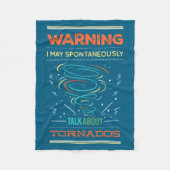 Funny Weather Man Quotes Fleecedecke (Vorderseite)