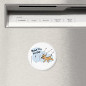 Funny Weave Poles Dog Agility Magnet (In Situ (Geschirrspüler))