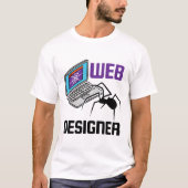 Funny Web Designer Spider Website Design T-Shirt (Vorderseite)