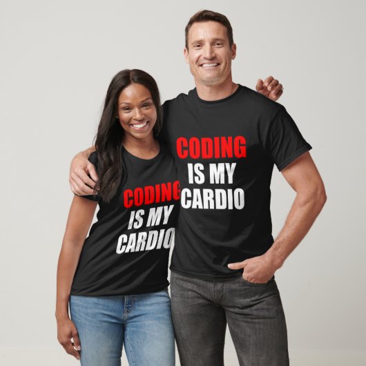 Funny Web Developer Coding ist mein Cardio Coding T-Shirt (Unisex)