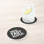 Funny Weckte Fast Repeat Graphic Sarcastic Getränkeuntersetzer (Seite)