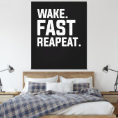 Funny Weckte Fast Repeat Graphic Sarcastic Leinwanddruck (Insitu (Schlafzimmer))