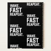 Funny Weckte Fast Repeat Graphic Sarcastic Planer (Rückseite)