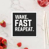 Funny Weckte Fast Repeat Graphic Sarcastic Serviette (Beispiel)