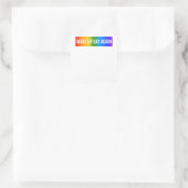 Funny Weckte wieder Gay LGBTQ+ Art Rainbow Gay Pri Quadratischer Aufkleber (Tasche)