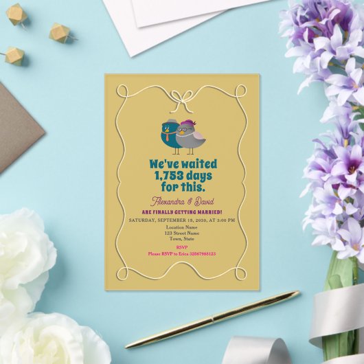 Funny Wedding Acrylic Einladungen (In Situ (Hochzeit))