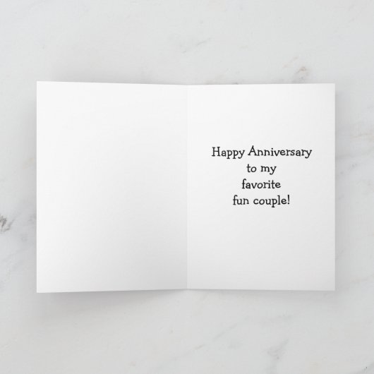 Funny Wedding Anniversary Card Karte (Innenseite)