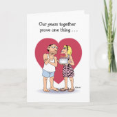 Funny Wedding Anniversary Card Karte (Vorderseite)