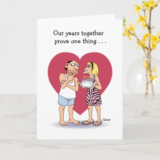 Funny Wedding Anniversary Card Karte (Gelbe Blume)