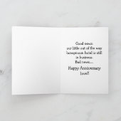 Funny Wedding Anniversay Grußkarte Karte (Innenseite)