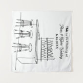 Funny Wedding Backdrop Photo Prop Wandteppich (Vorderseite (Horizontal))