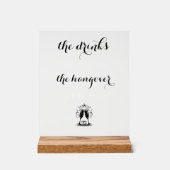 Funny Wedding Bar Acrylschild (Vorderseite)