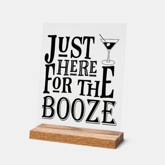 Funny Wedding Bar Acrylschild (Winkel)