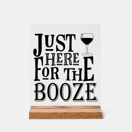 Funny Wedding Bar Acrylschild (Vorderseite)