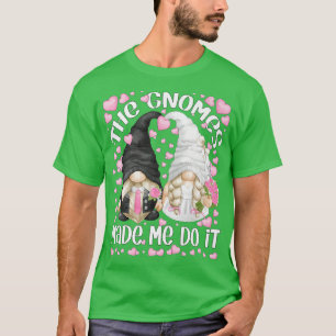 Funny Wedding Bridge und Groom Motif der Gnome Mad T-Shirt