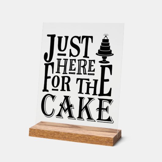 Funny Wedding Cake Acrylschild (Winkel)