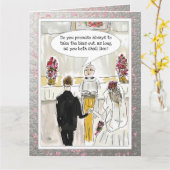 Funny Wedding Card Karte (Gelbe Blume)