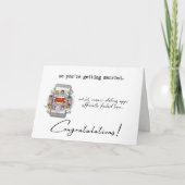 Funny Wedding Congratulations Dating Apps Failed Karte (Vorderseite)