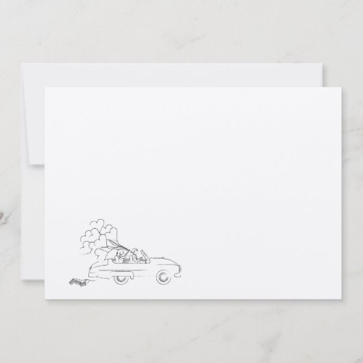 Funny Wedding Einladung   (Rückseite)