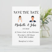 Funny Wedding Einladung (Stehend Vorderseite)