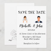 Funny Wedding Einladung (Vorne/Hinten)