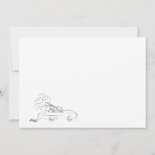 Funny Wedding Einladung   (Rückseite)