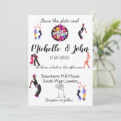 Funny Wedding Einladung (Stehend Vorderseite)